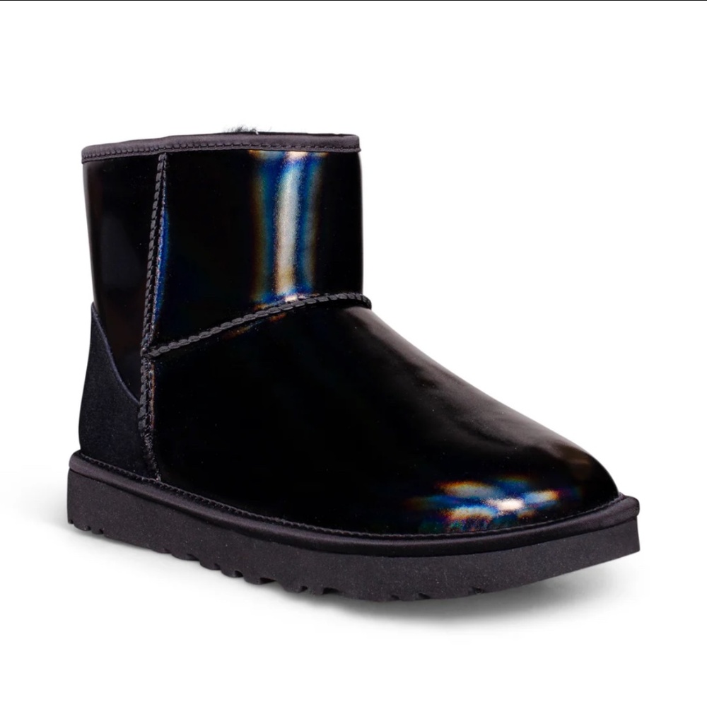 UGG Classic Mini Iridescent Boot Black